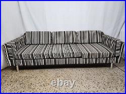 Selig Low Profile Sofa/Couch an unbelievable original fabric Black and White