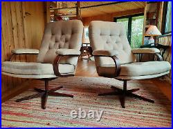 Sessel Drehsessel Vintage 60er Easy Swivel Chair 70er Danish Modern 60s 1/2