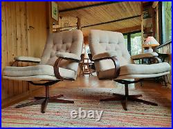 Sessel Drehsessel Vintage 60er Easy Swivel Chair 70er Danish Modern 60s 1/2