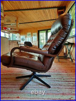 Sessel Drehsessel Vintage 60er Retro Easy Swivel Chair 70er Danish Modern 60s