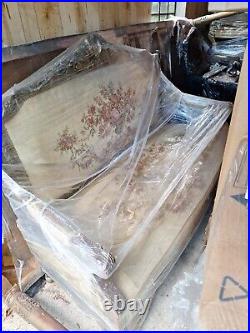 Set Antique Love Seat 61 Long Embroidered Plus 3 Matching Arm Chairs
