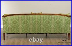 Sheraton Style Custom Upholstered Mahogany Sofa