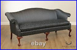 Sherrill Chippendale Style Mahogany Ball & Claw Camelback Sofa