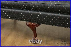 Sherrill Chippendale Style Mahogany Ball & Claw Camelback Sofa