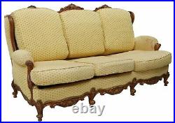 Sleeper Sofa, Louis XV Style Wingback, Tack Trim, Cabriole Legs, Wholr Ft 1900's