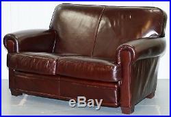 Small 142cm Wide Rrp £2800 All Leather Tetrad Motrose Two Seater Sofa Feather