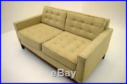 Sofa love seat Knoll Style Tufted vintage mid century modern