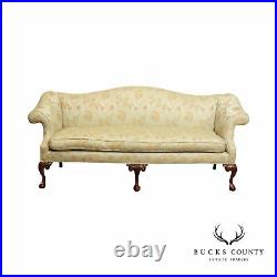 Southwood Chippendale Style Carved Mahogany Camelback Sofa
