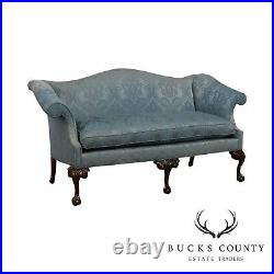 Southwood Chippendale Style Mahogany Camelback Ball & Claw Sofa