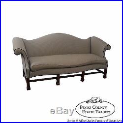 Southwood George III Chippendale Style Camel Back Sofa