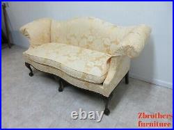 Southwood Mahogany Chippendale Ball Claw Sofa Settee Couch Hump Back