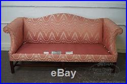 Southwood Mahogany Chippendale Style Flame Stitch Sofa