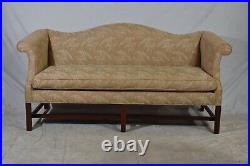 Southwood Preferred Mahogany Chippendale Style Sofa with Chinoiserie Fabric