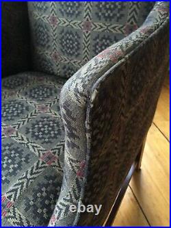 Southwood furniture #1830 small wing chair with Seraph Fabric