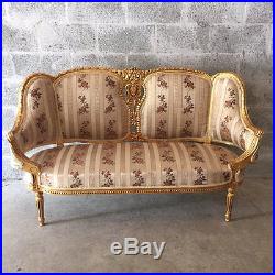 Special form of antique sofa/ settee in Louis xvi style