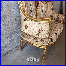 Special form of antique sofa/ settee in Louis xvi style