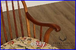 Stickley Early American Style Cherry Spindle Back Windsor Settee