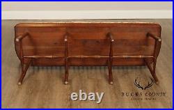 Stickley Early American Style Cherry Spindle Back Windsor Settee