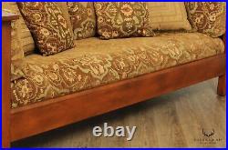Stickley Mission Collection Cherry Prairie Settle Sofa