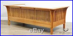 Stickley Mission Collection Cherry Spindle Settle