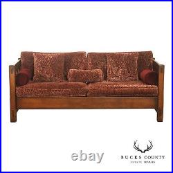 Stickley Mission Collection Loose Cushion Oak Settle