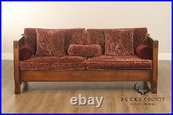 Stickley Mission Collection Loose Cushion Oak Settle