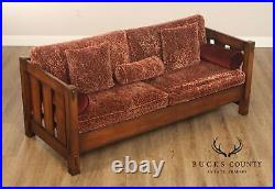 Stickley Mission Collection Loose Cushion Oak Settle