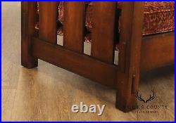 Stickley Mission Collection Loose Cushion Oak Settle