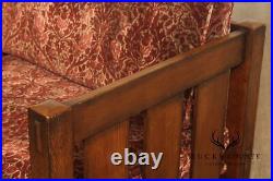 Stickley Mission Collection Loose Cushion Oak Settle