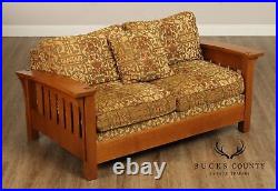 Stickley Mission Collection Oak Orchard Street Sofa Settee