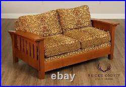 Stickley Mission Collection Oak Orchard Street Sofa Settee