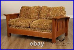 Stickley Mission Collection Oak Orchard Street Sofa Settee