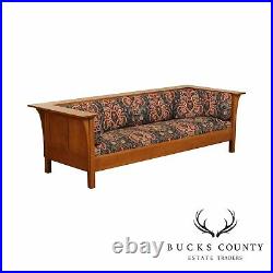 Stickley Mission Collection Oak Prairie Settle Sofa (B)