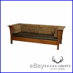 Stickley Mission Collection Oak Prairie Settle Sofa (E)
