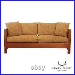 Stickley Mission Collection Oak Settle Sofa