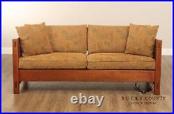 Stickley Mission Collection Oak Settle Sofa