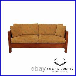 Stickley Mission Collection Oak Settle Sofa (B)