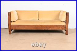 Stickley Mission Oak Arts and Crafts Settle Sofa