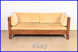 Stickley Mission Oak Arts and Crafts Settle Sofa