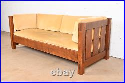 Stickley Mission Oak Arts and Crafts Settle Sofa