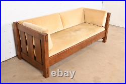 Stickley Mission Oak Arts and Crafts Settle Sofa