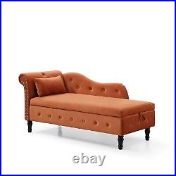 Storage Chaise Lounge Chaises Bench Lounges Settee Chair Chairs Furniture Tufted