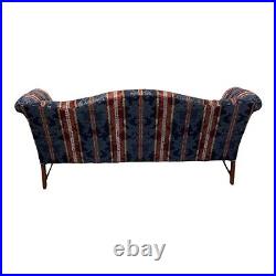 Stunning Chippendale Camelback Sofa, multicolor, gently preowned