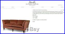 Stunning Rrp £11,000 Beaumont & Fletcher Pompadour Sofa Feather Filled Cushions