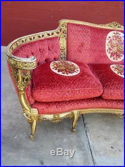 Stunning Vintage Carved Sofa Couch Love Seat Settee Vintage Furniture