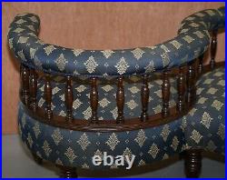 Sublime Original Antique Victorian 1860 Tete A Tete Love Coversation Sofa Seat