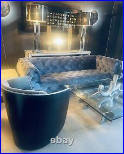 Sumptuous Tufted Velvet Chesterfield Style Sofa