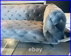 Sumptuous Tufted Velvet Chesterfield Style Sofa