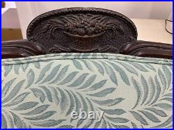 Superb Antique Sheraton Camelback Sofa