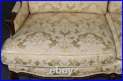 Superb Carved Walnut French Louis XV Style Upholstered Sofa Settee